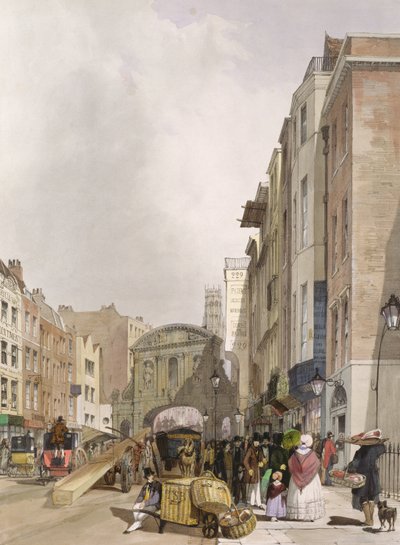 ストランドのテンプルバー、1842 作： Thomas Shotter Boys